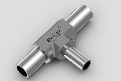 Exlok Stainless Steel Orbital Weld Reducing Tee, Size: 1/2 Inch