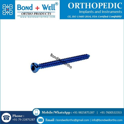 Bond Well Steel, Titanium Orthopedic Interlocking Bolt, For Hospital, Size: 3.8 mm