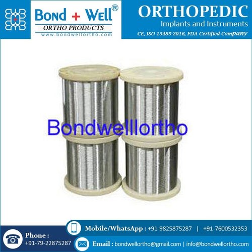 Bond Well Orthopedic SS Wire Reel, Size: 16 mm To 28 mm