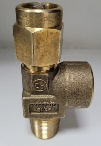 BRASS High Pressure TEKNO OXYGEN CYLINDER VALVE, For Industrial