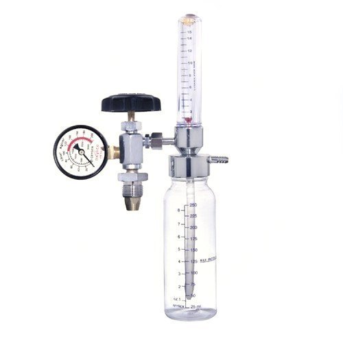 Oxygen Flow Meter With Humidifier, Flow Rate: 0-10 L/min