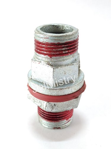 Galvanised Iron(GI) Threaded GI Tank Nipple, 15mm (BSP), For Plumbing Pipe