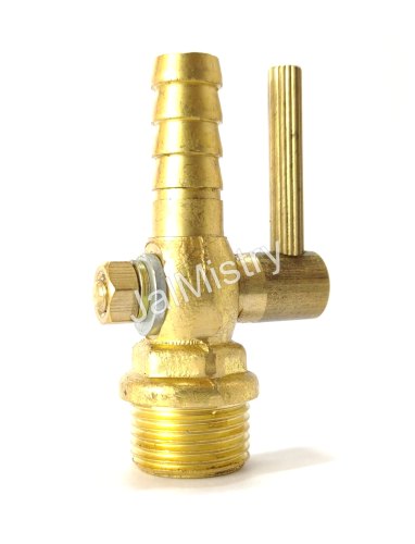 Brass Drain Cock, Superior Quality, Size: 8mm (BSP) / 1/4 Inch