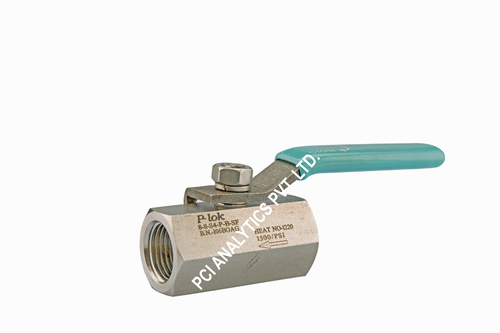 Brass P- Lok Half Inch 2 Way Ball Valve