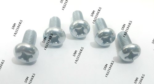 Pan Philip Screws, Grade: Mild Steel