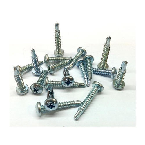 Mild Steel Galvanized Pan Phillip Head (Zinc) Screw, Grade: C - 1022, Size: 8 X 13 ~ 8 X 50mm