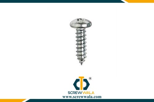 Round SS & MS Stainless Steel Pan Head Screw, For Industrial
