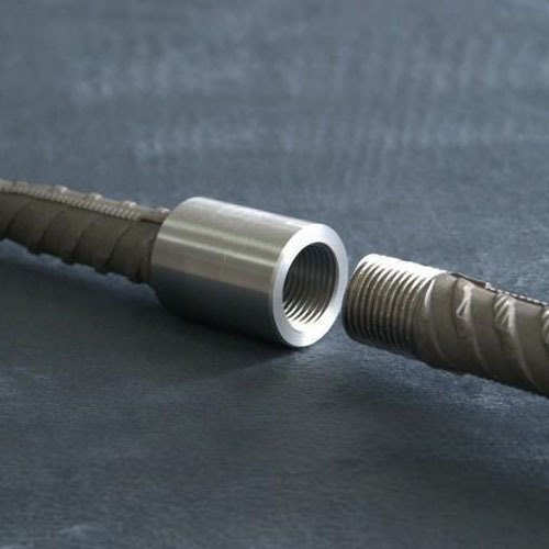 Polished 32mm Parallel Threaded Rebar Coupler, For Industrial