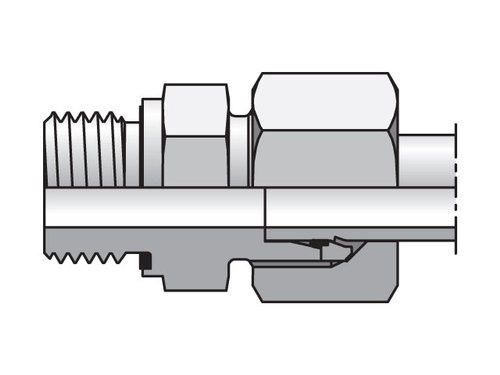 EO/EO-2 Male Connector, Male Stud Coupling, BSPP Thread Metal Seal GE-R-ED / GEO / GE-M-ED,