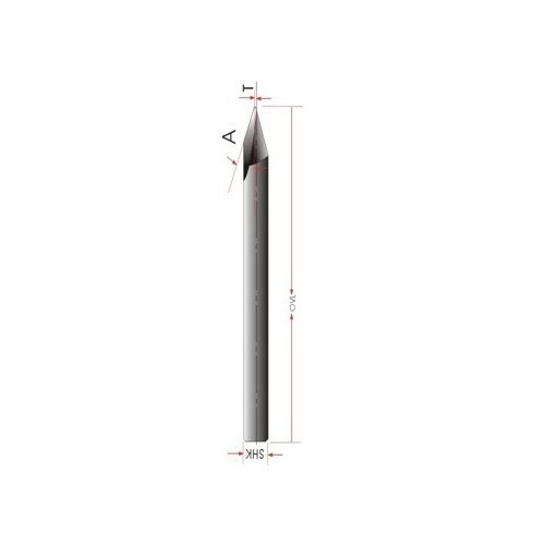 Indsphinx PCB Engraving Bit, Solid Carbide