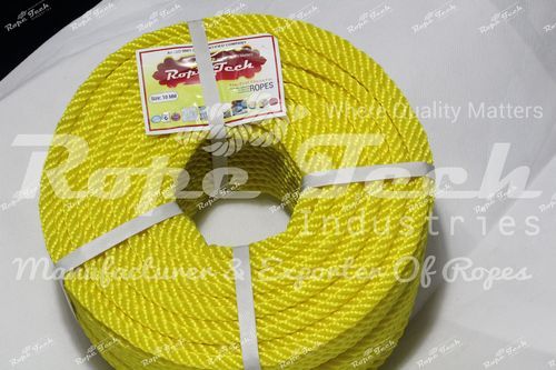 Green And Radium Yellow PE PP Rope, For Marine And Rappelling