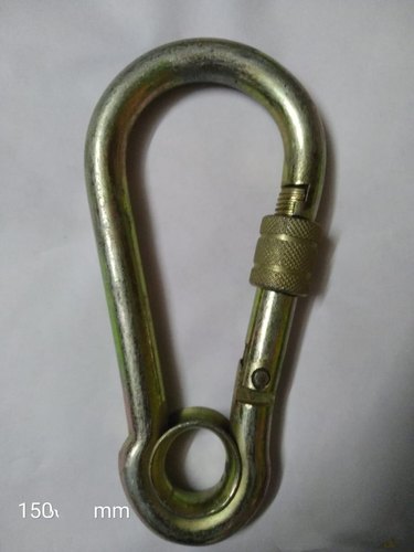 Pear Shape Carabiner With Screw Lock(hammock carabiner), Size/Capacity: 150 Mm