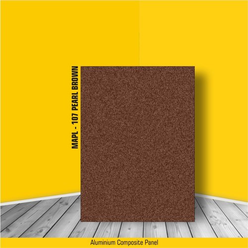 Pearl Brown Metallic Aluminium Composite Panel MAPL-107, For Walls, Thickness: 3-4 mm