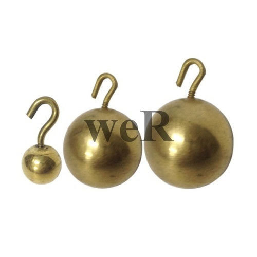 Brass Pendulum Bob With Hook