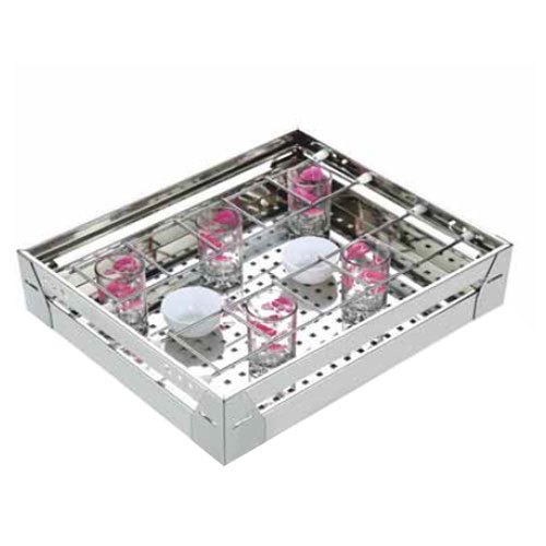 Perforated Glass Basket, Size/Dimension: 15x20x4 Inch