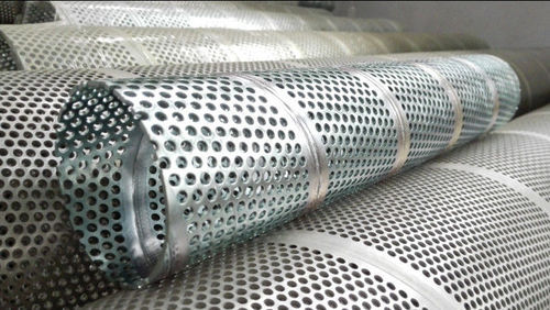 Perforated Metal Pipe, Size/Diameter: 4 inch