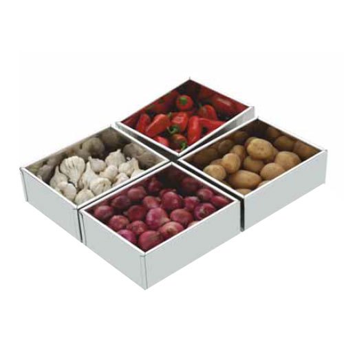 STEELWOOD Perforated Vegetable Box, Size/Dimension: 15x20x4 Inch, Rectangular