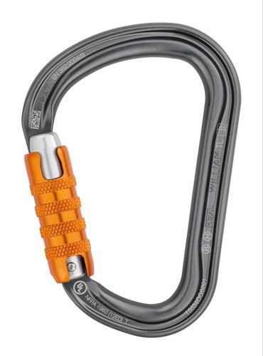 Aluminum Grey, Black & Gold Petzl Carabiner - William