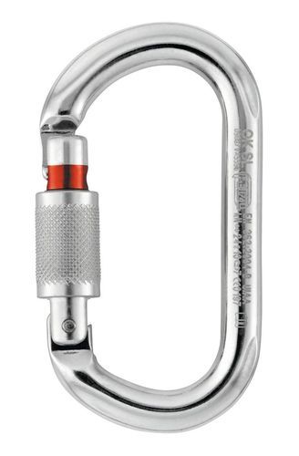 Aluminum Polished Petzl Ok Screw Lock Carabiner