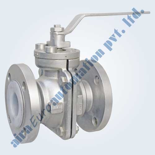 FEP / PFA Lined Floating Ball Valve Flanged