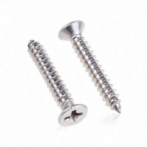 Silver Self Tapping Screws, Size: 4.5-50MM