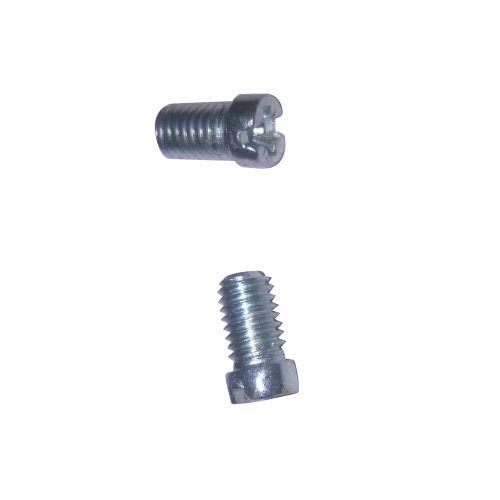 Full Threaded Silver 6mm M S Slotted Cheese Head Screw