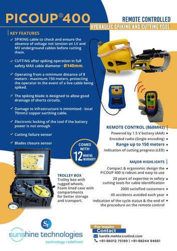PICOUP400 - Remote Controlled Cable Cutting Tool (India)