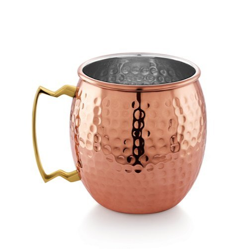 Juice Round Pipal Mule Copper Mug