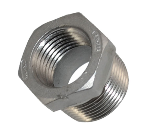 Stainless Steel Pipe Bushings For Plumbing and Gas, Size: 1/2 and 3/4 inch