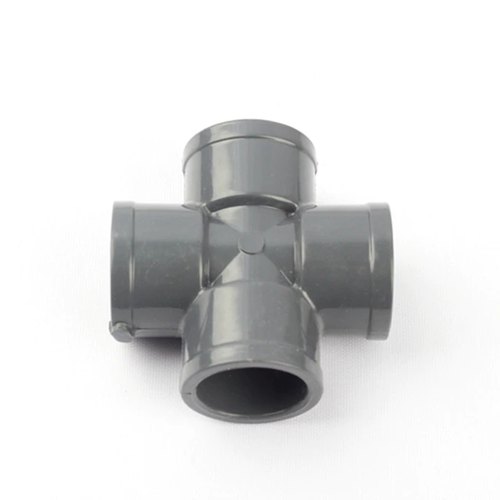 Black Alloy Steel Pipe Cross Connector, for Gas Pipe, Size: 1/2 inch
