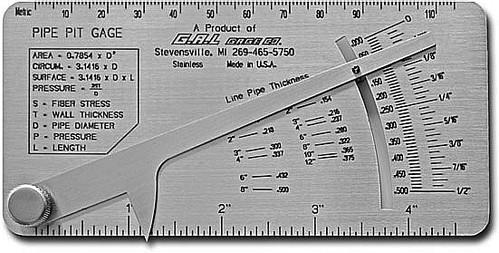 Pipe Pit Gauge