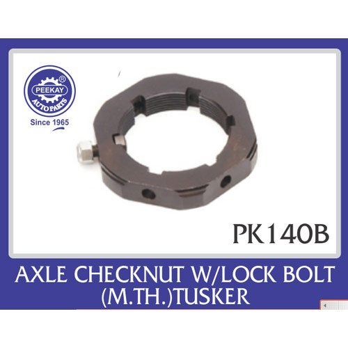 Peekay Stainless Steel Axle Check Nut W/Lock Bolt M.TH.Tusker, For Leyland Truck Parts, Packaging Type: Standard Box