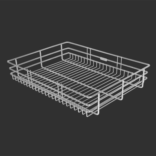 E-Square Rectangular Plain Stainless Steel Basket