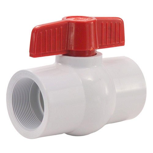 White Plastic Ball Valve, Size: 1inch