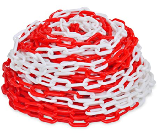 White And Orange Plastic Chain