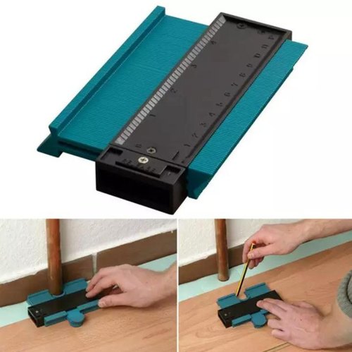 Precise Blue Plastic Gauge Contour Profile Copy Gauge Duplicator, Size: 11cm x 10cm x 10cm