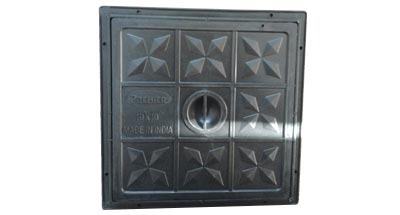 Black SS Manhole Cover, Shape: Full Floor (Square)