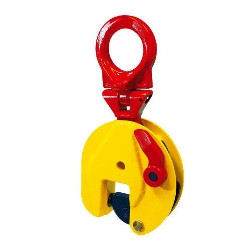 Red and Yellow Steel Plate Lifting Clamp, For Construction, Size/Capacity: 1 - 3 Ton