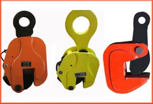 Red Mild Steel Plate Lifting Clamps, For Industrial