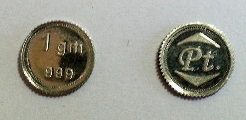 Silver Color Platinum Coin
