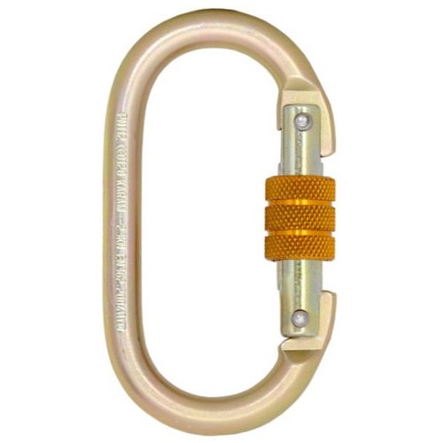 Alloy Steel Galavanized Karam Carabiner, Size: Gate Opening 18.0mm