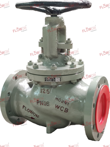 Z Type Design Cast Steel (WCB) PN-16 Globe Valve, For Industrial