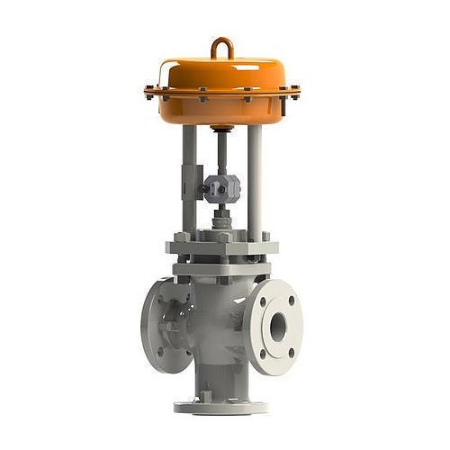 Cast Iron Water Pneumatic 3 Way Valve