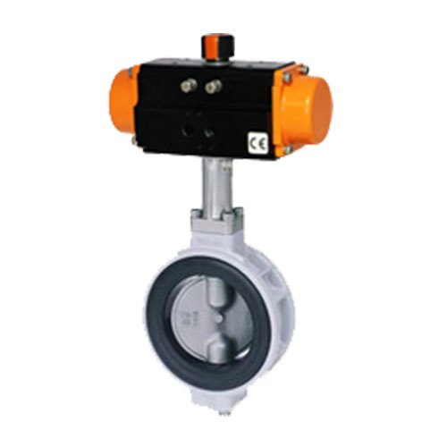 Pneumatic Actuator Operated Aluminum Butterfly Valve