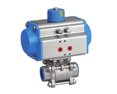 MICROTECH ENGINEERING Pneumatic Ball Valve, Model Name/Number: Pbv, Size: Standard
