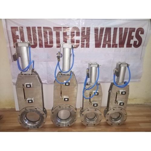 Aluminium Pneumatic Cylinder Operated Slide Gate Valve