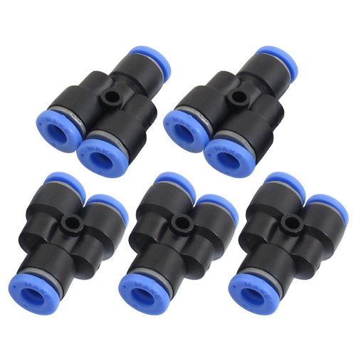 4 Mm To 16 Mm Plastic And SS Pneumatic Equal Tube Tee