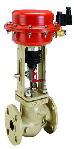 Volfram Steam and Compressed air Pneumatic Flow Control Valve