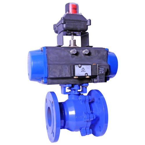 Aqua Pneumatic Operated Ball Valve, Size: 0.5 To 12 Inch