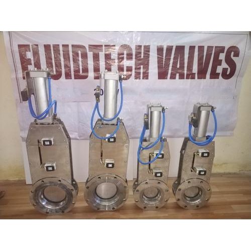 Flanged Stainless Steel Pneumatic Slide Gate Valves